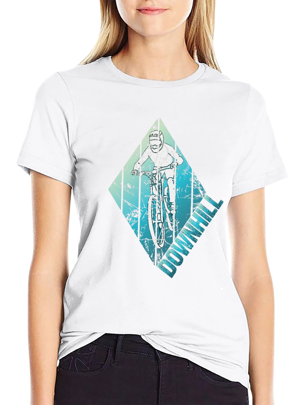 Downhill Mountain Biker Graphic Tee - Ride in Style!