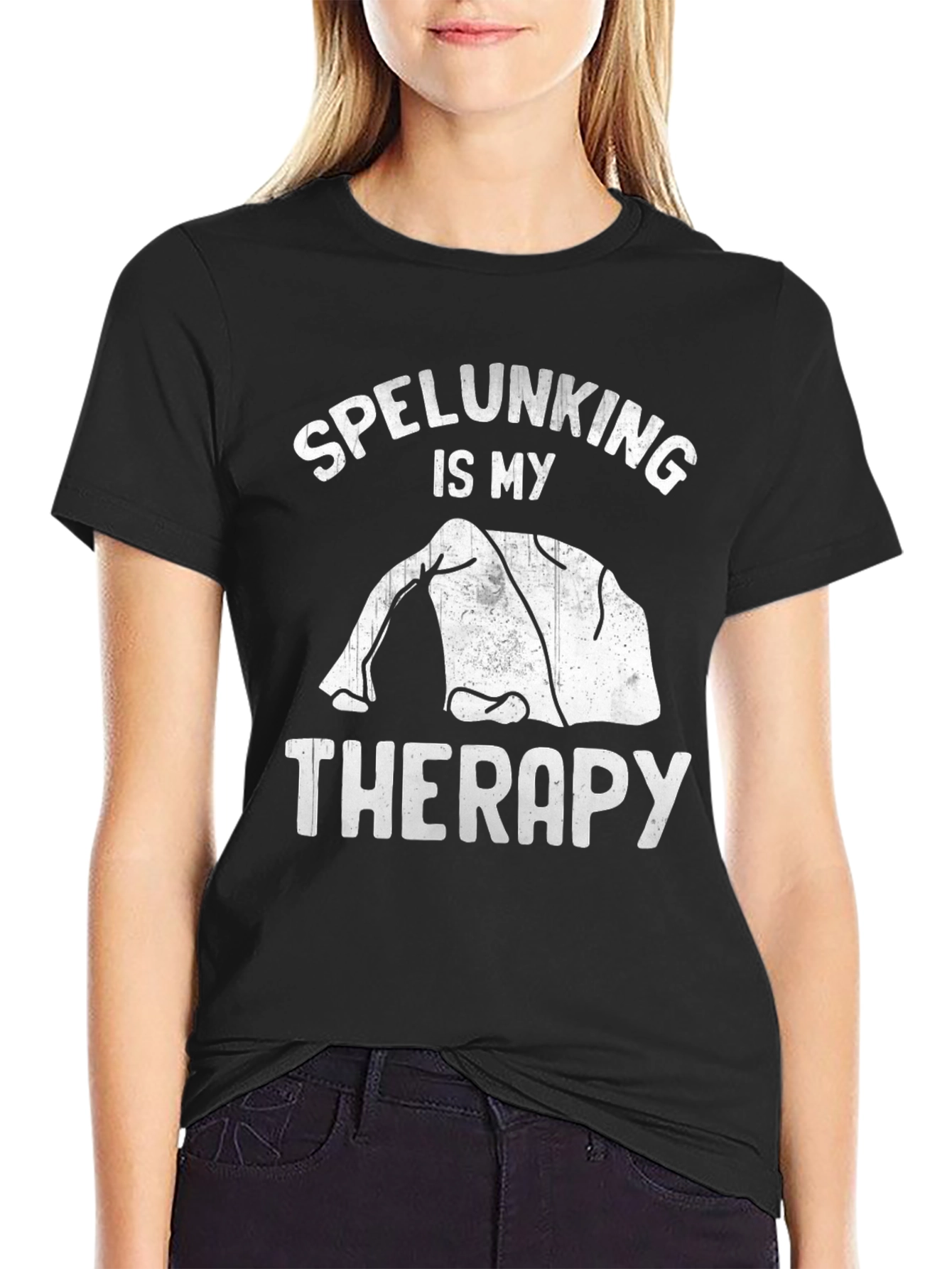 Spelunking Therapy Tee - Cave Exploration T-Shirt