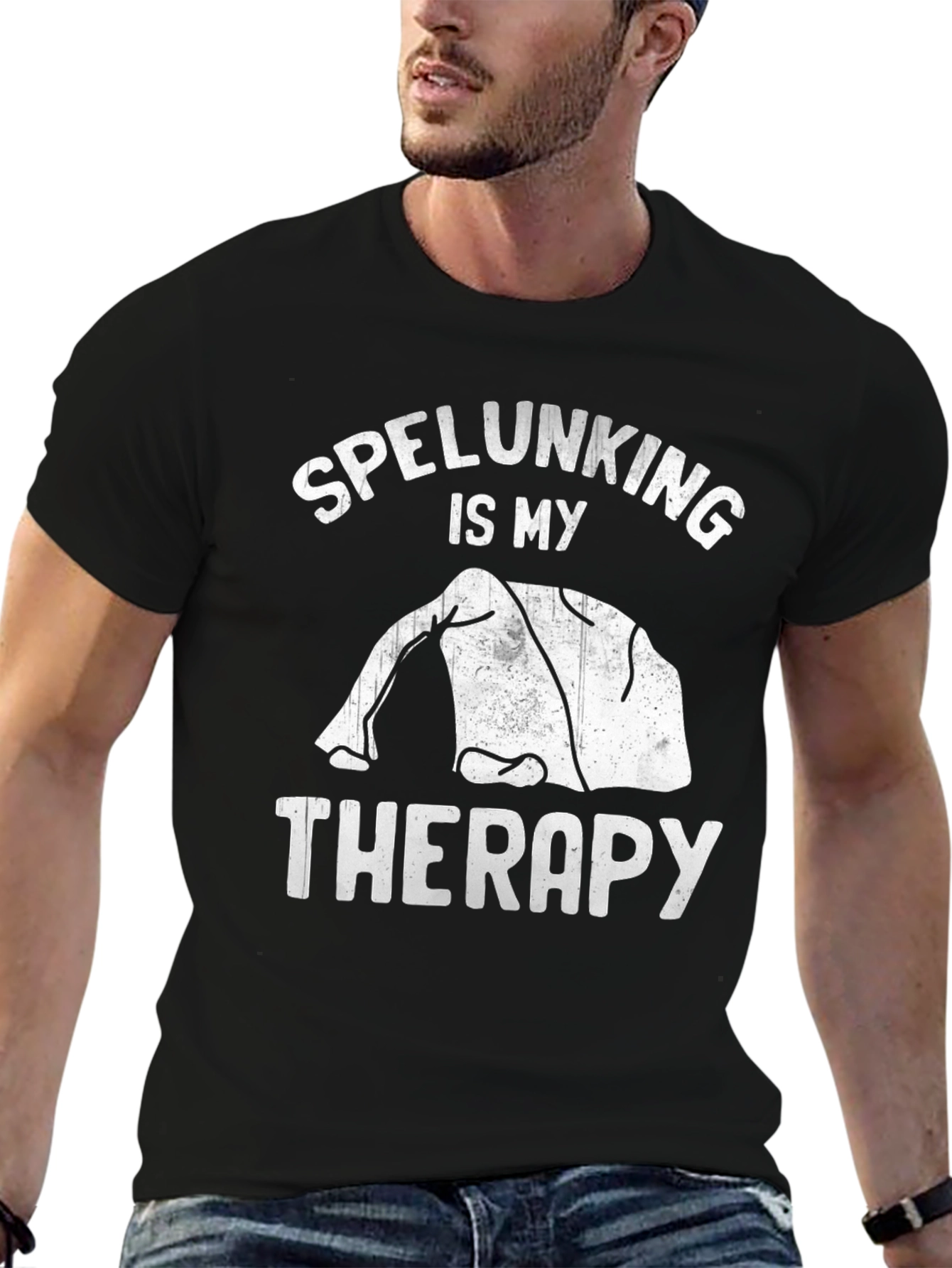 Spelunking Therapy Tee - Cave Exploration T-Shirt