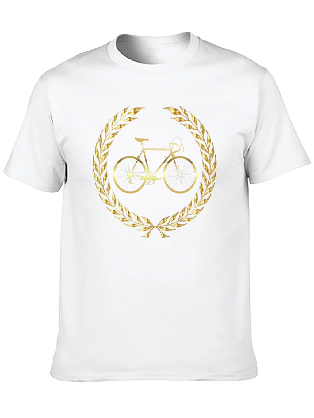 Golden Bike Laurel Black T-Shirt