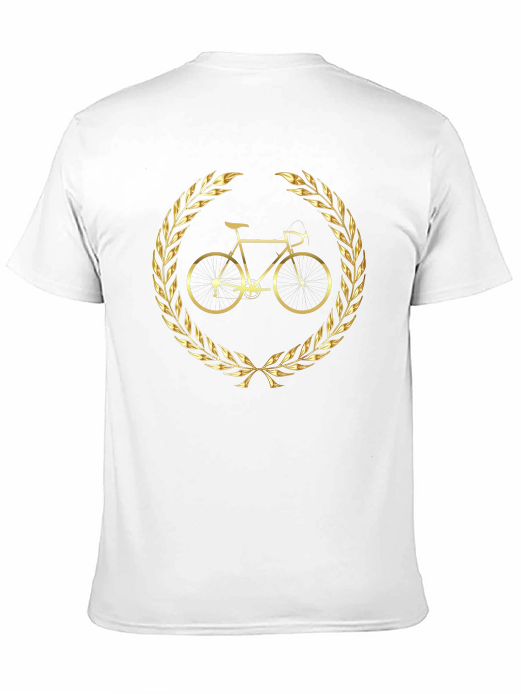 Golden Bike Laurel Black T-Shirt