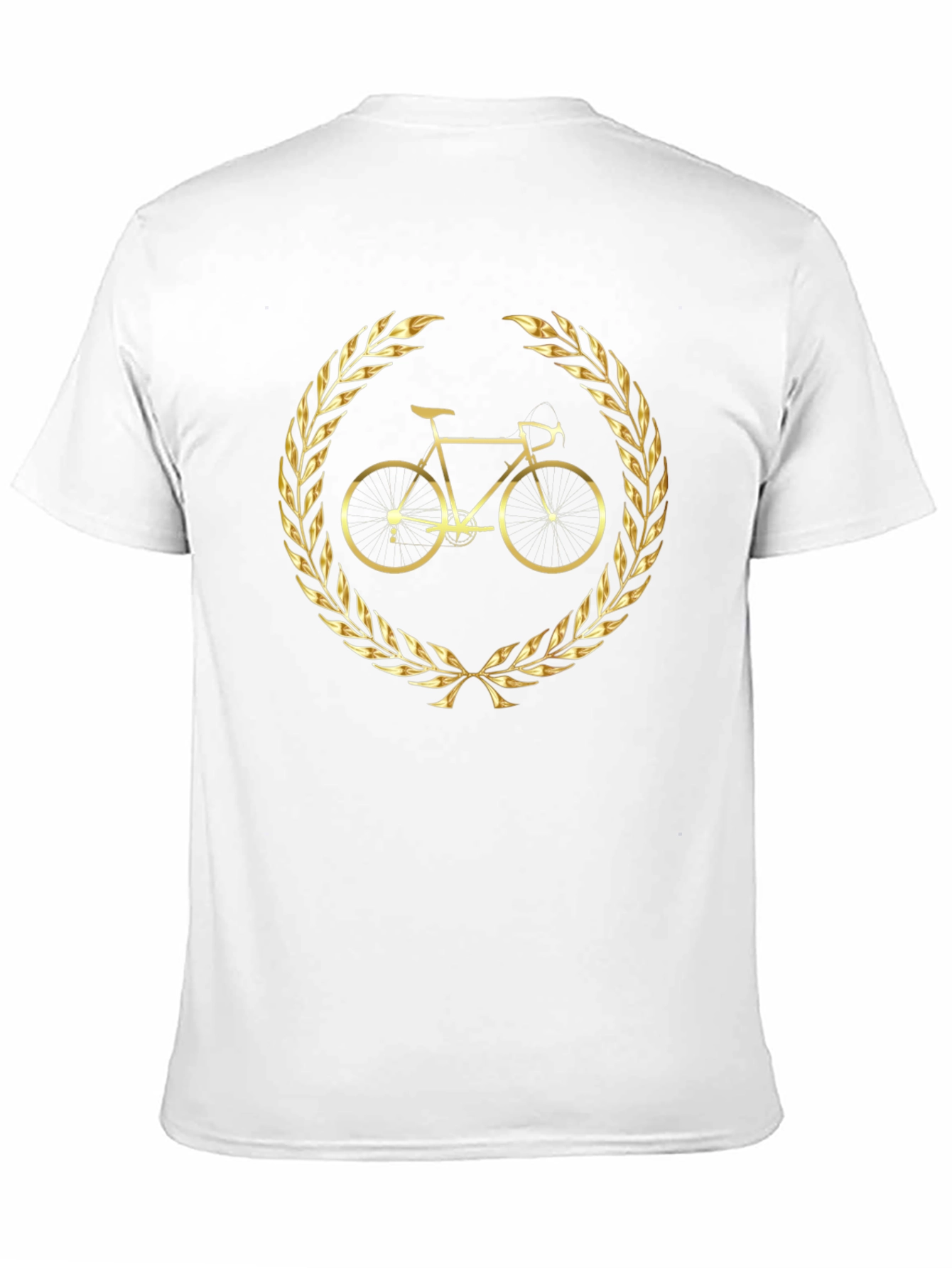 Golden Bike Laurel Black T-Shirt
