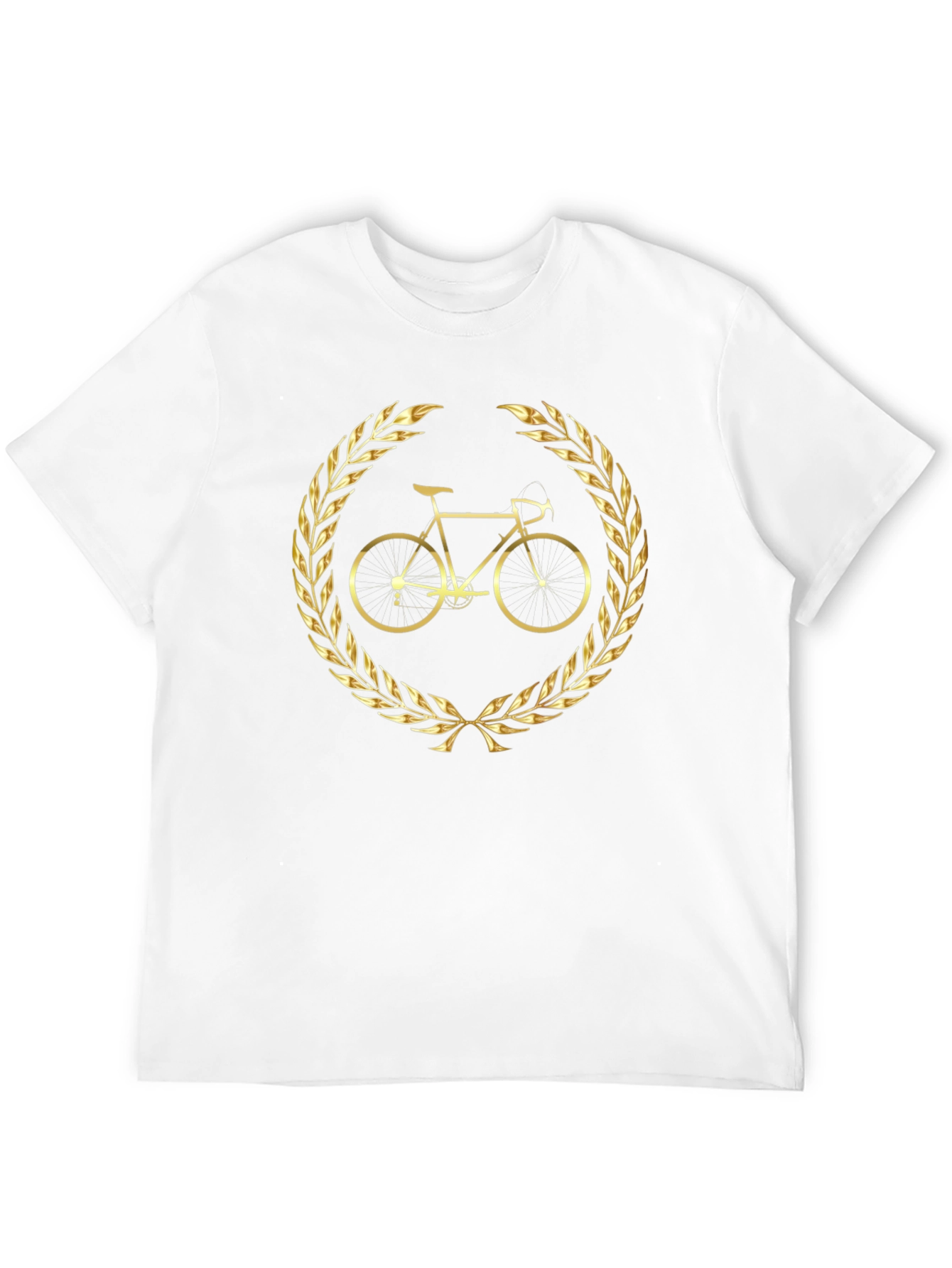 Golden Bike Laurel Black T-Shirt