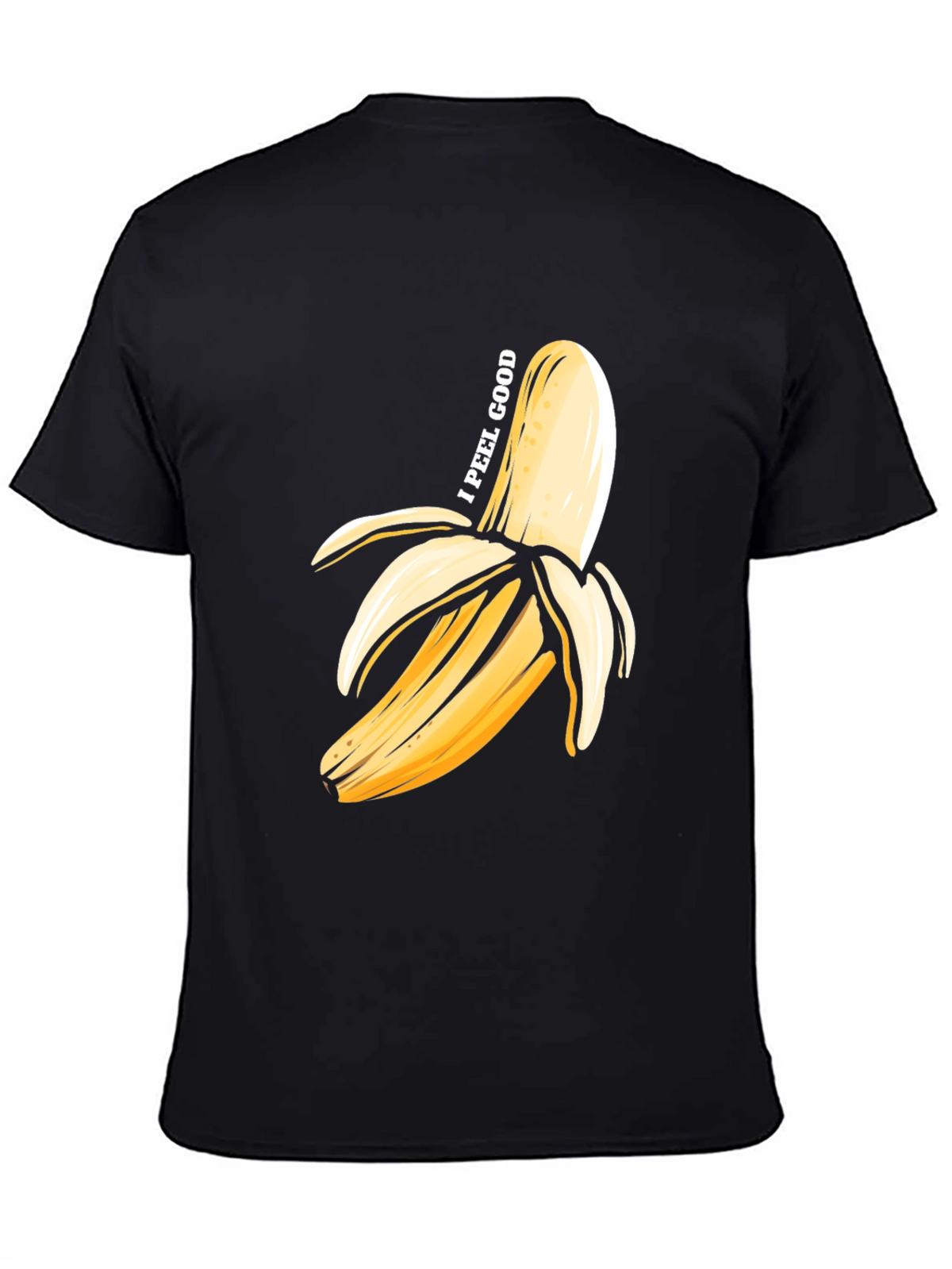 I Peel Good Banana Graphic T-Shirt - Black Cotton Tee