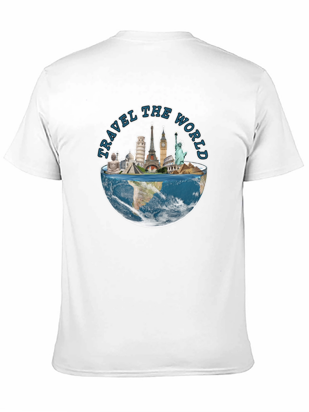 Travel The World Graphic Tee - Black