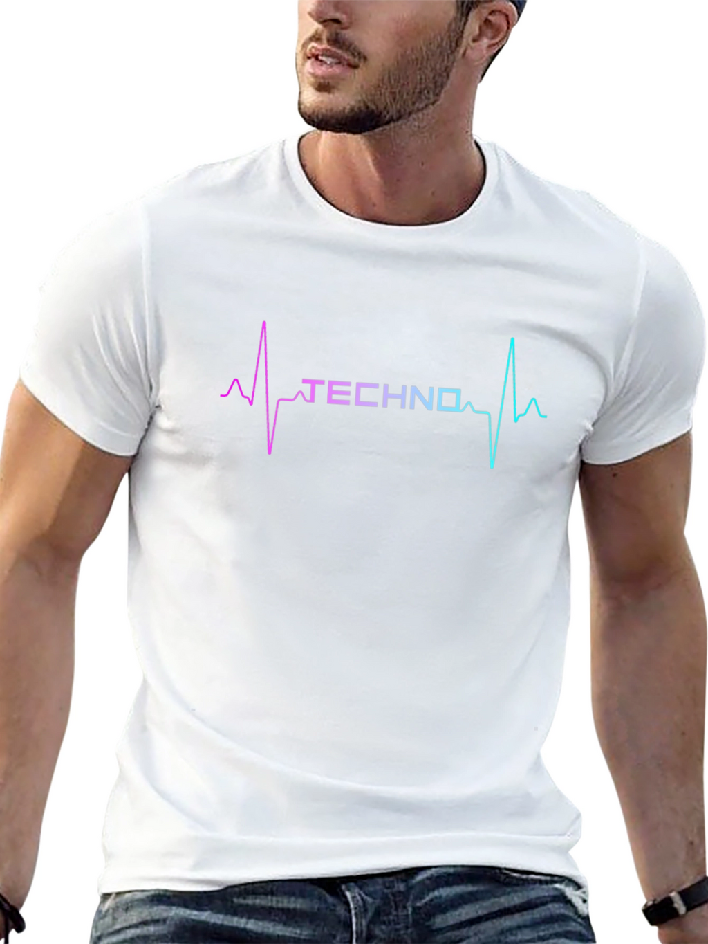 Techno Heartbeat T-Shirt - Rave Music Lover