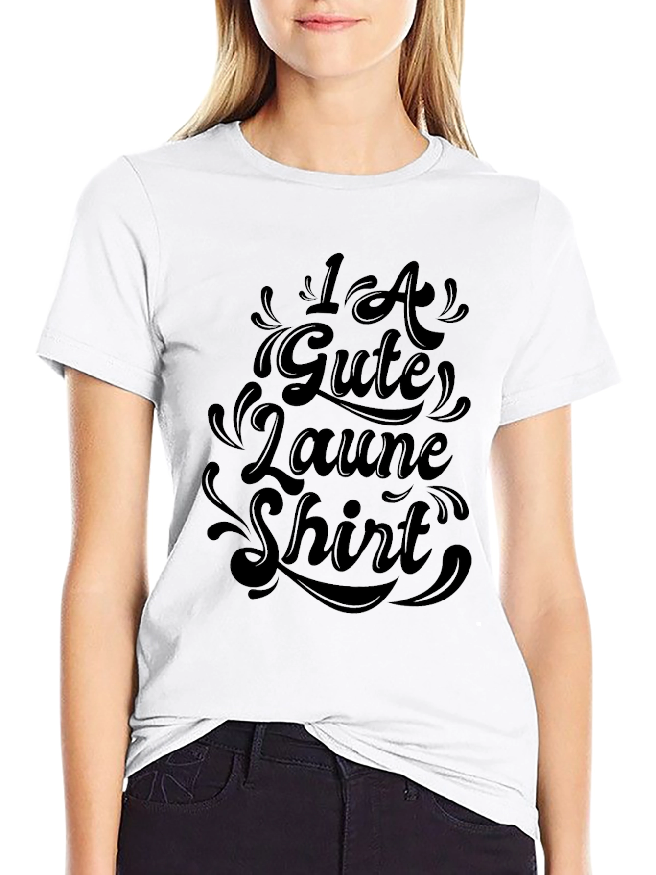 1A Gute Laune Shirt - Black Graphic Tee