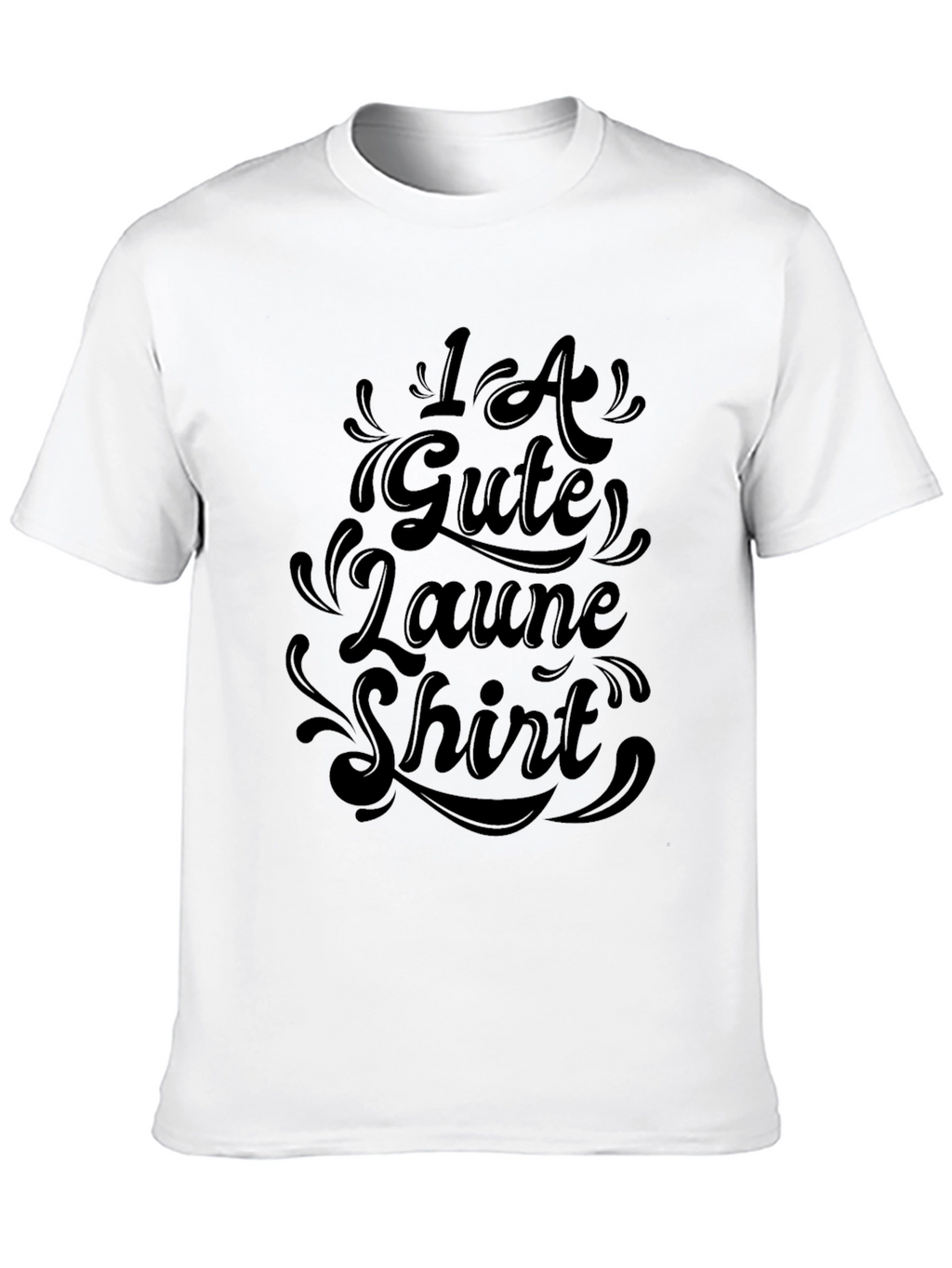 1A Gute Laune Shirt - Black Graphic Tee