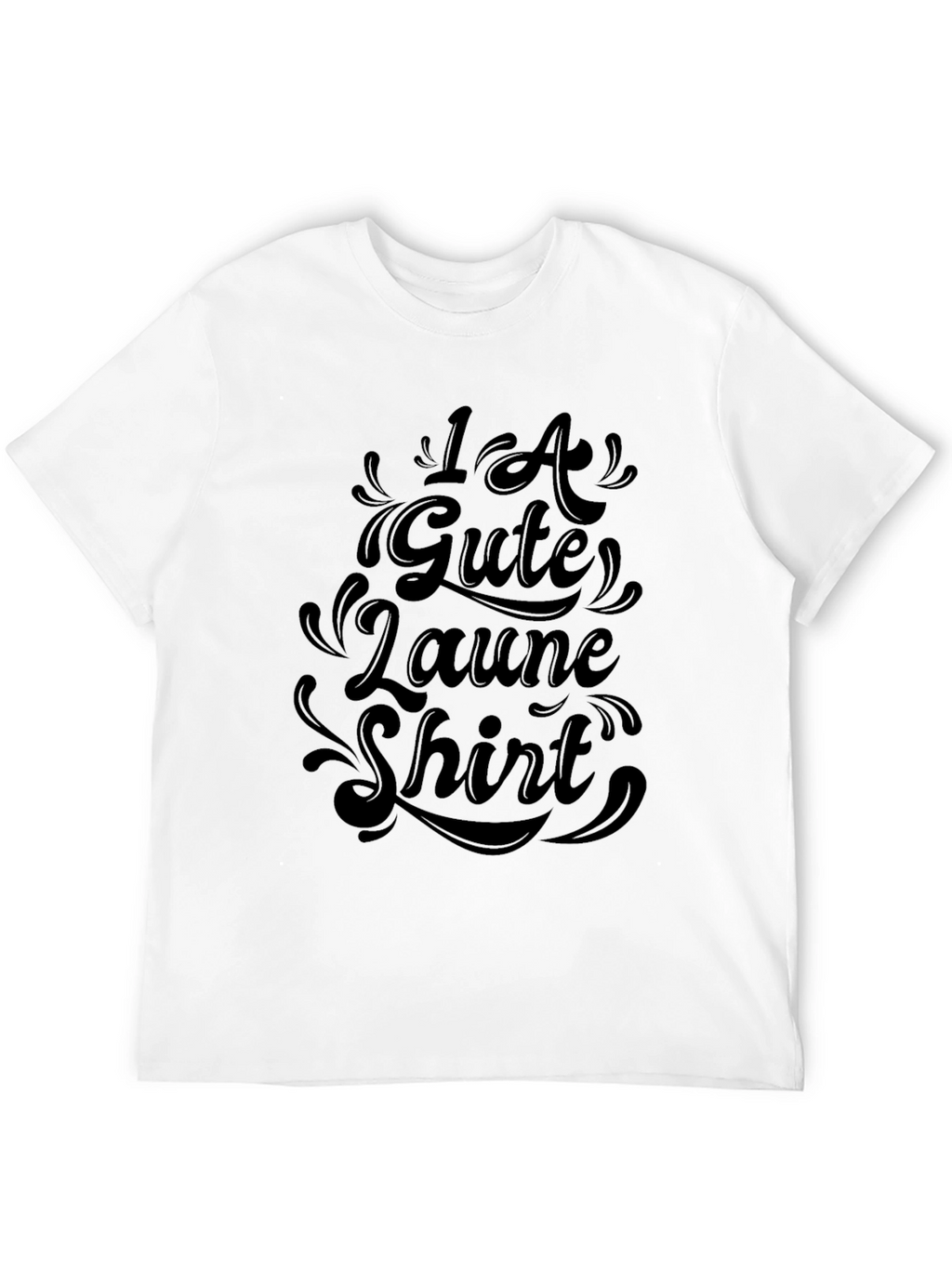 1A Gute Laune Shirt - Black Graphic Tee