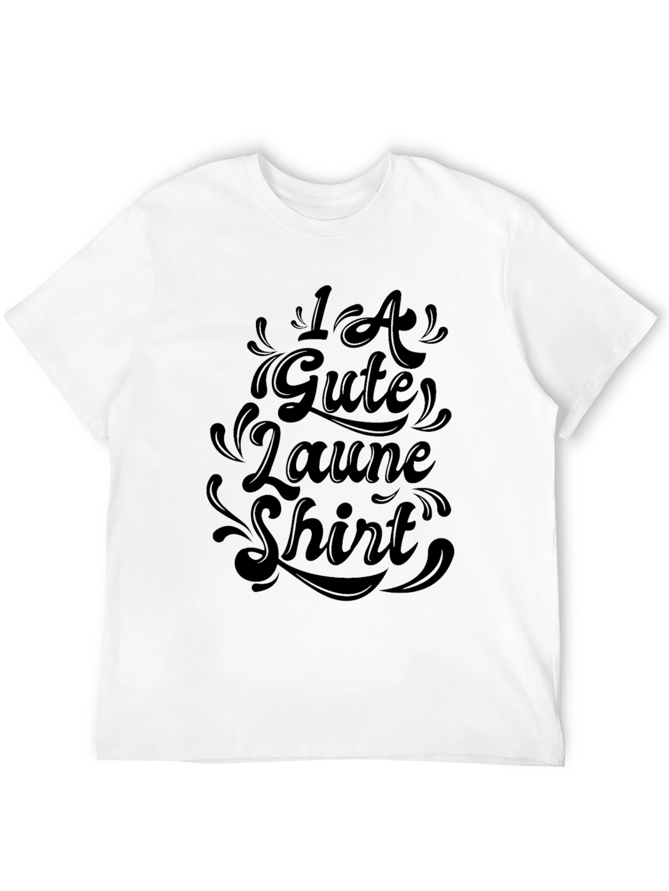 1A Gute Laune Shirt - Black Graphic Tee