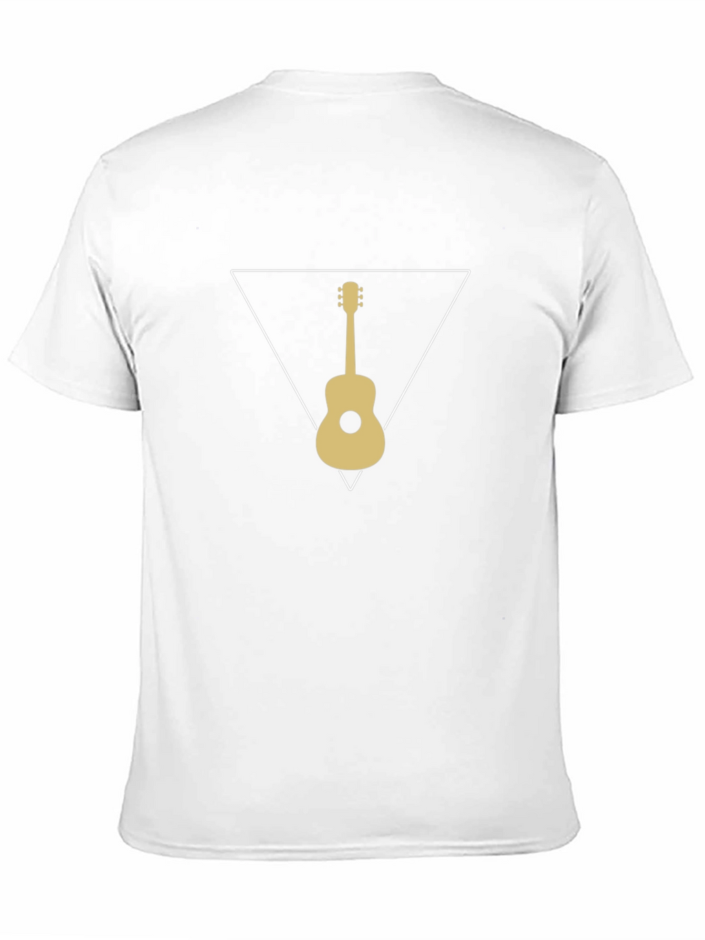 Guitar Triangle Graphic T-Shirt - Black