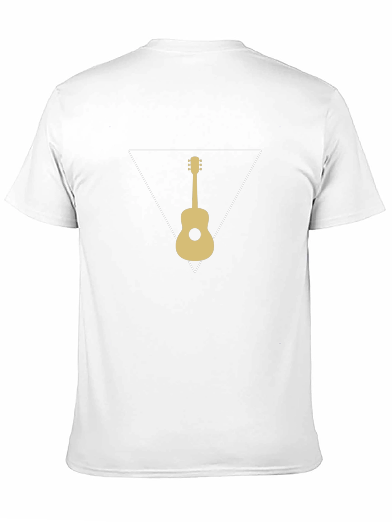 Guitar Triangle Graphic T-Shirt - Black