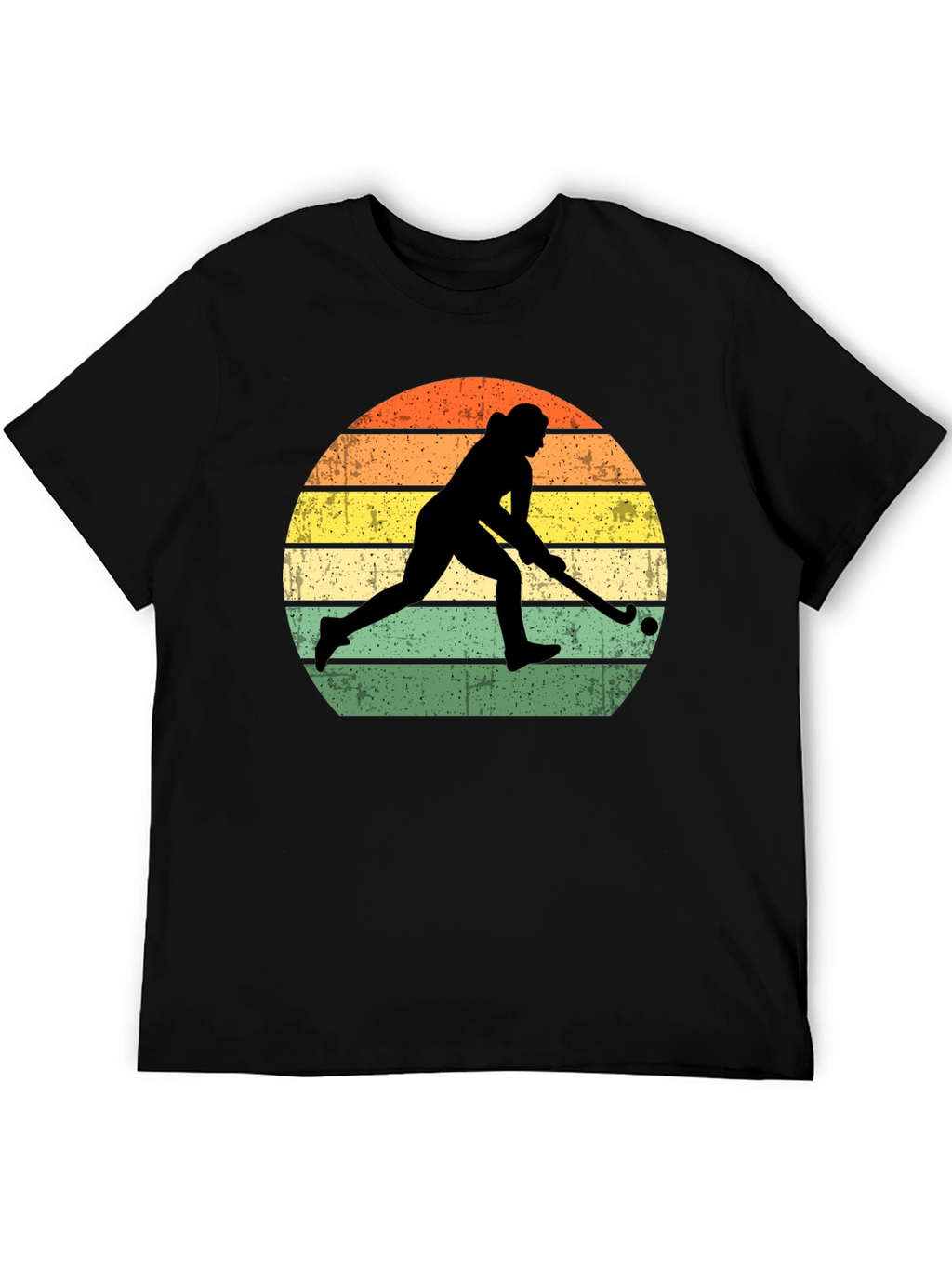 Field Hockey Sunset Graphic T-Shirt