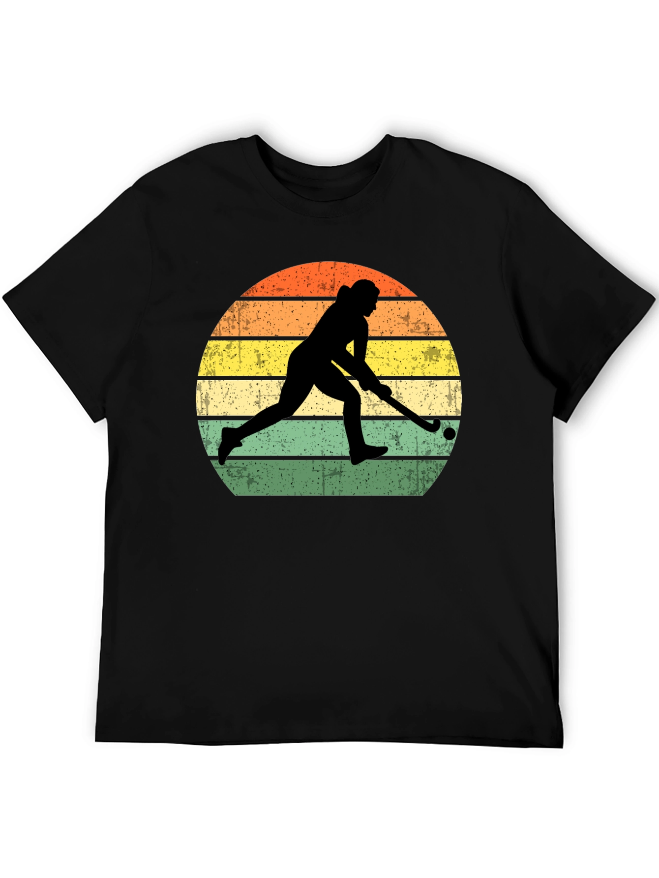Field Hockey Sunset Graphic T-Shirt