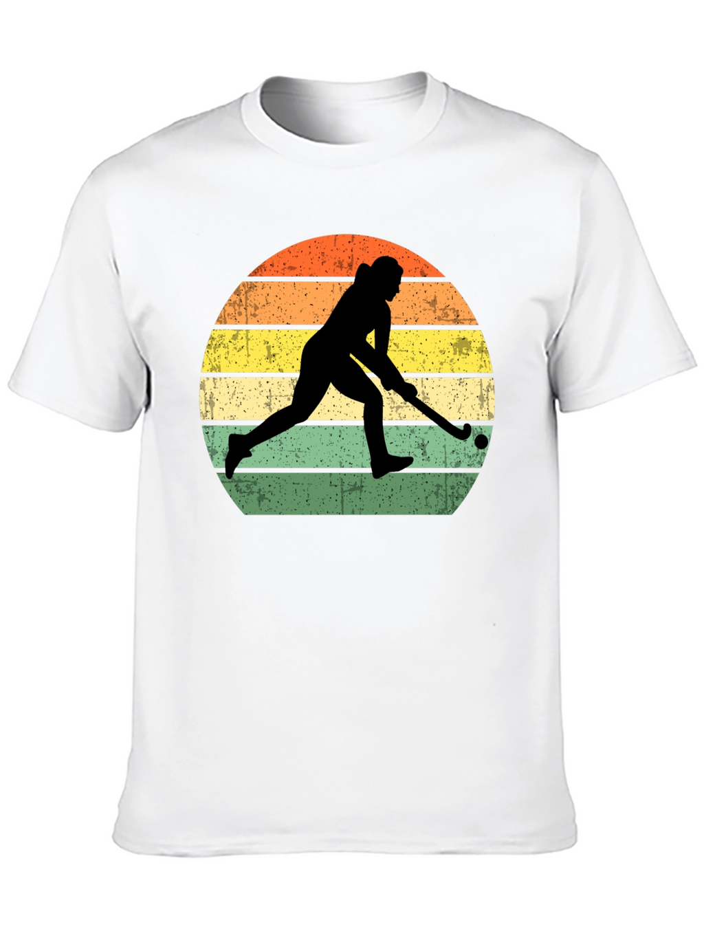 Field Hockey Sunset Graphic T-Shirt