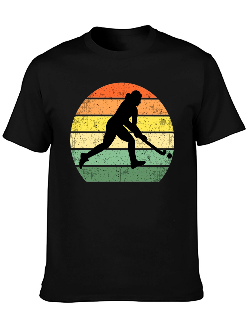 Field Hockey Sunset Graphic T-Shirt