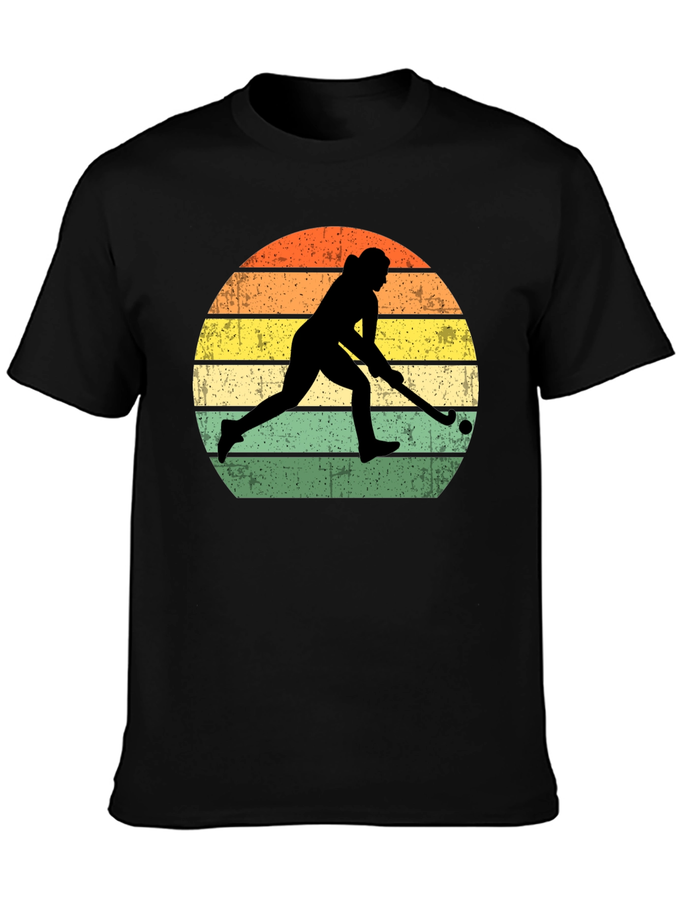 Field Hockey Sunset Graphic T-Shirt