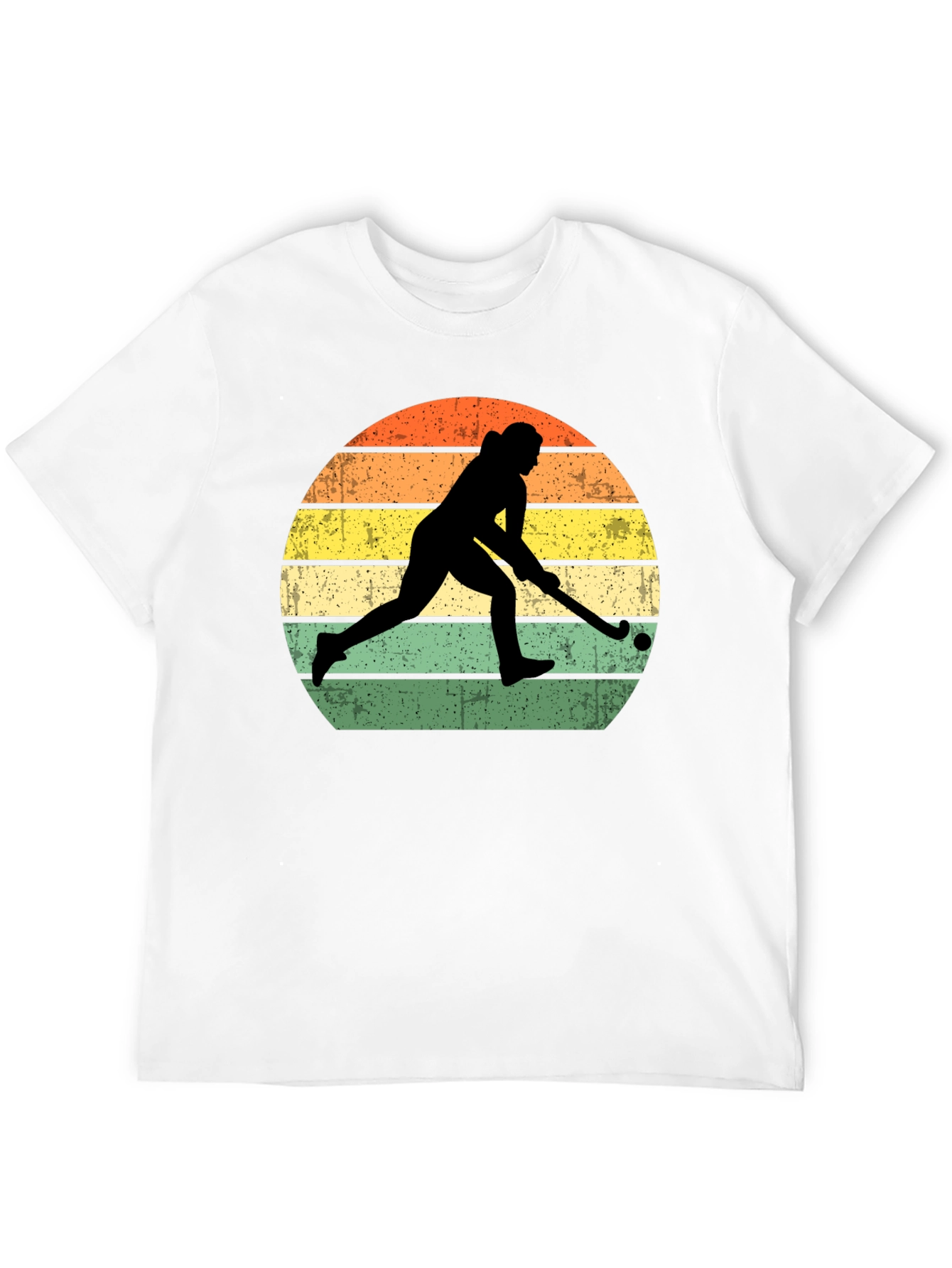 Field Hockey Sunset Graphic T-Shirt