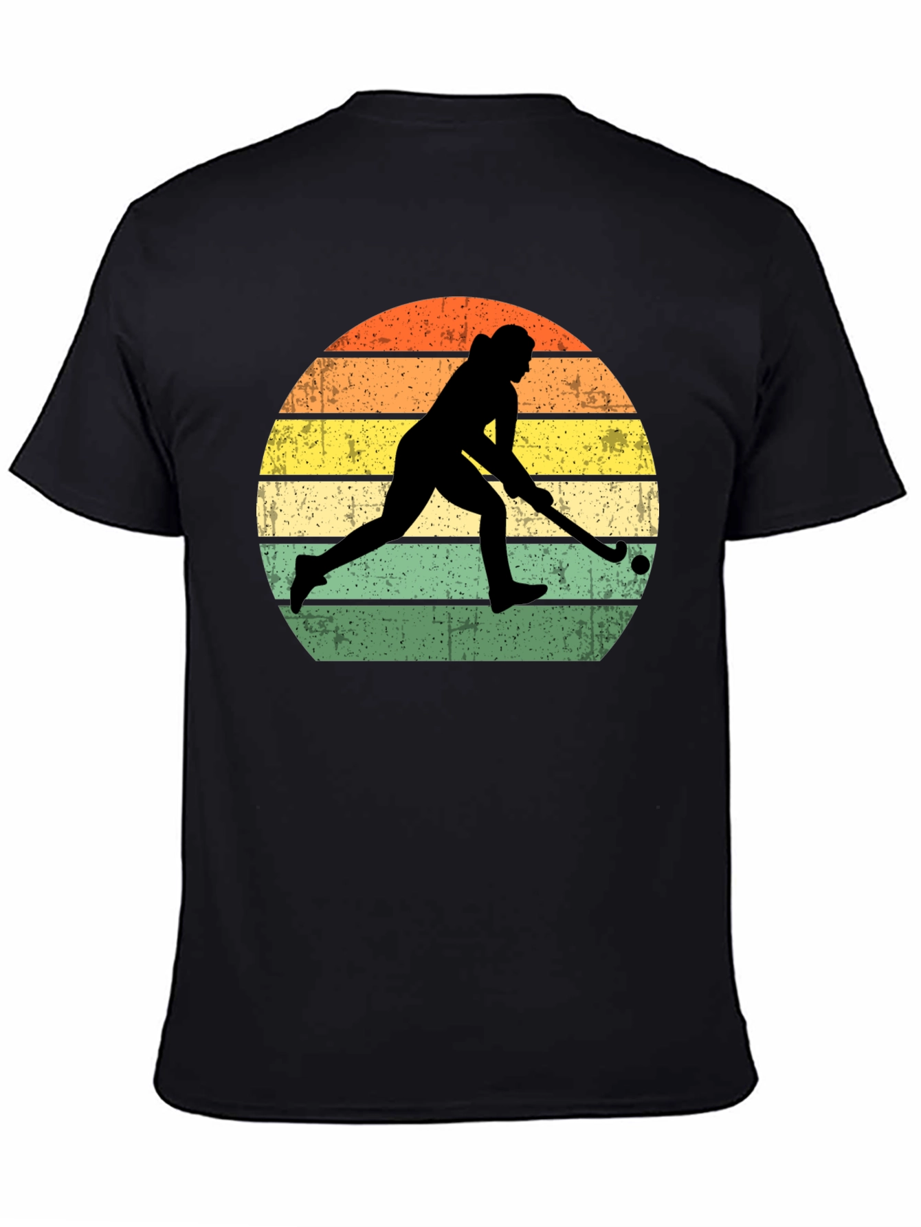 Field Hockey Sunset Graphic T-Shirt