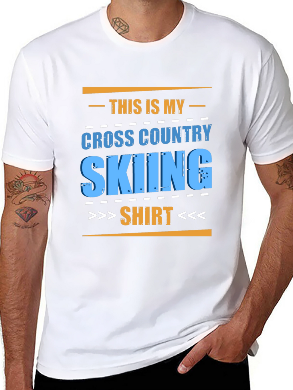 Cross Country Skiing Shirt - Fun Graphic Tee
