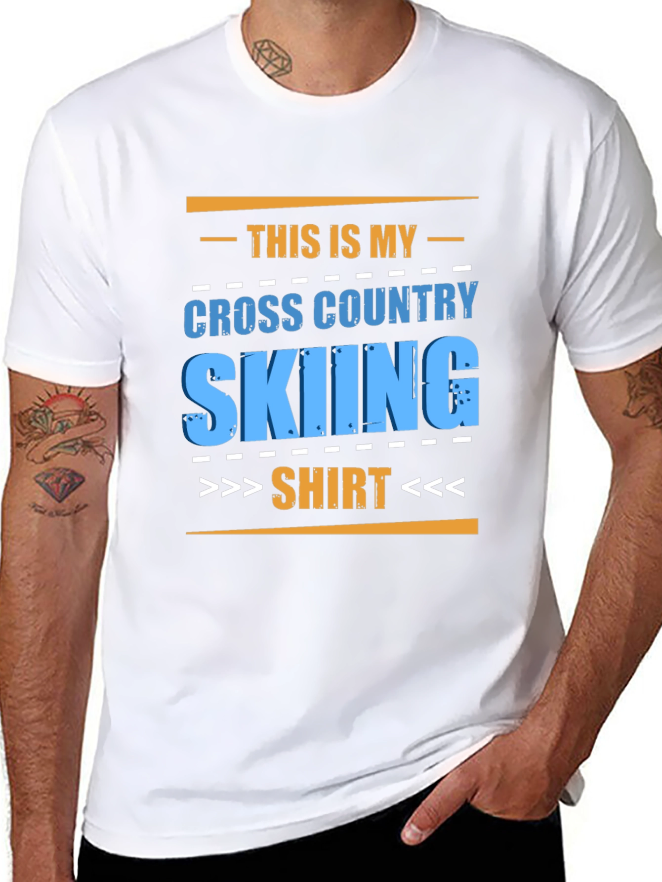Cross Country Skiing Shirt - Fun Graphic Tee