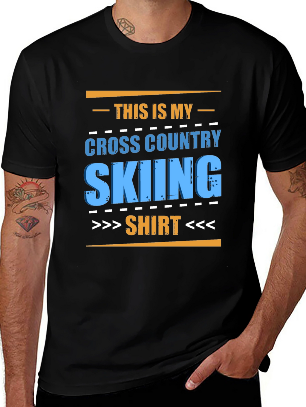 Cross Country Skiing Shirt - Fun Graphic Tee