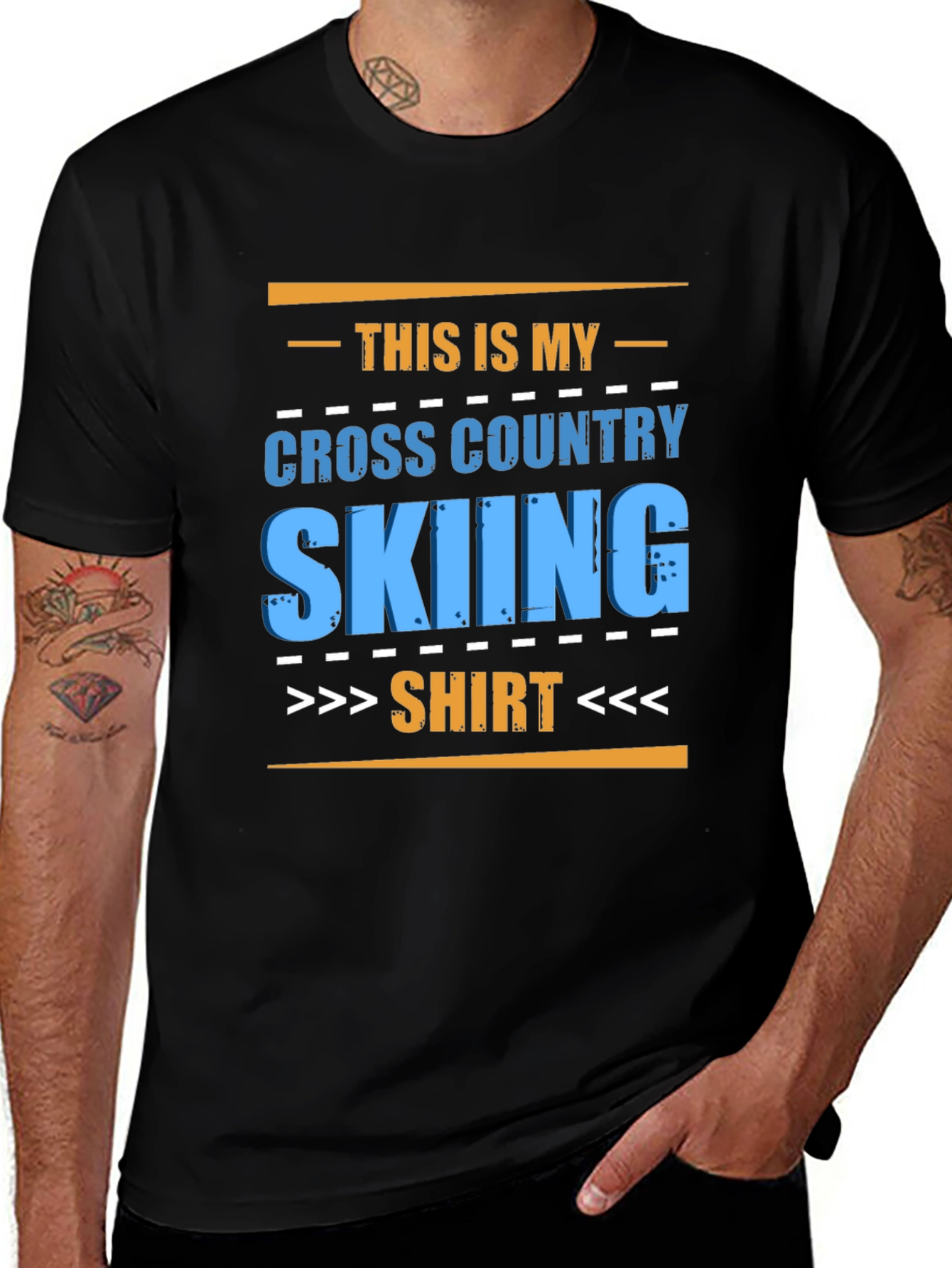 Cross Country Skiing Shirt - Fun Graphic Tee