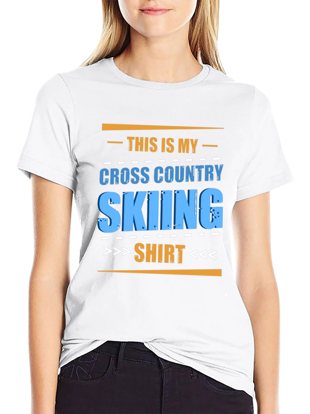 Cross Country Skiing Shirt - Fun Graphic Tee