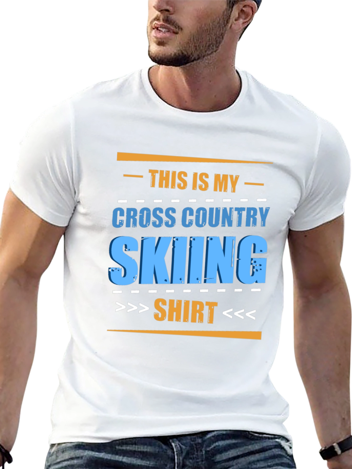 Cross Country Skiing Shirt - Fun Graphic Tee