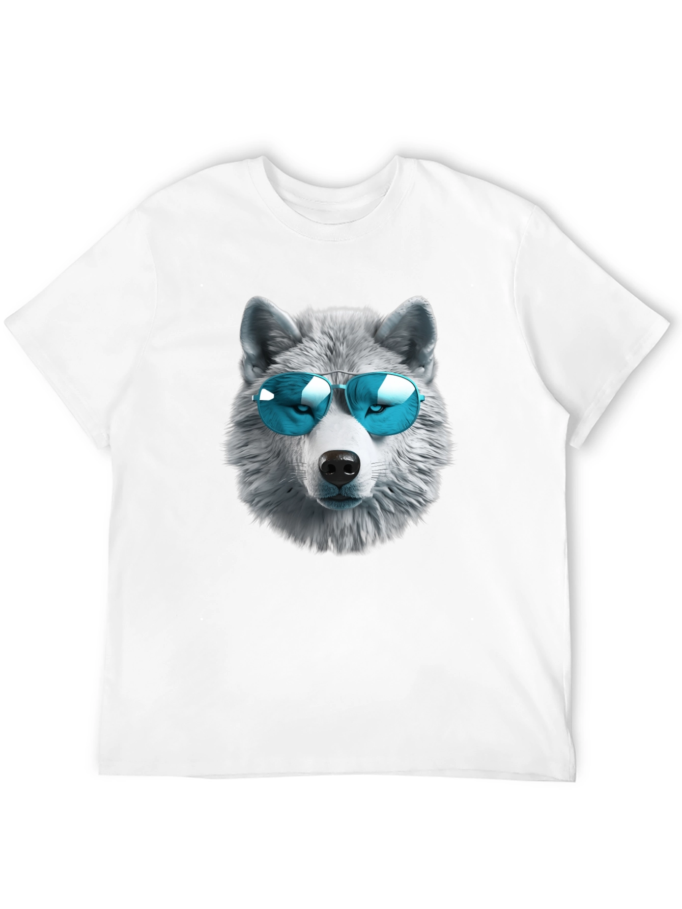 Cool Wolf Graphic T-Shirt - Black