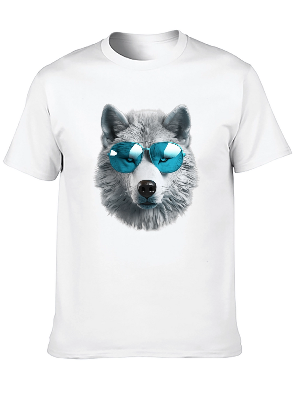 Cool Wolf Graphic T-Shirt - Black
