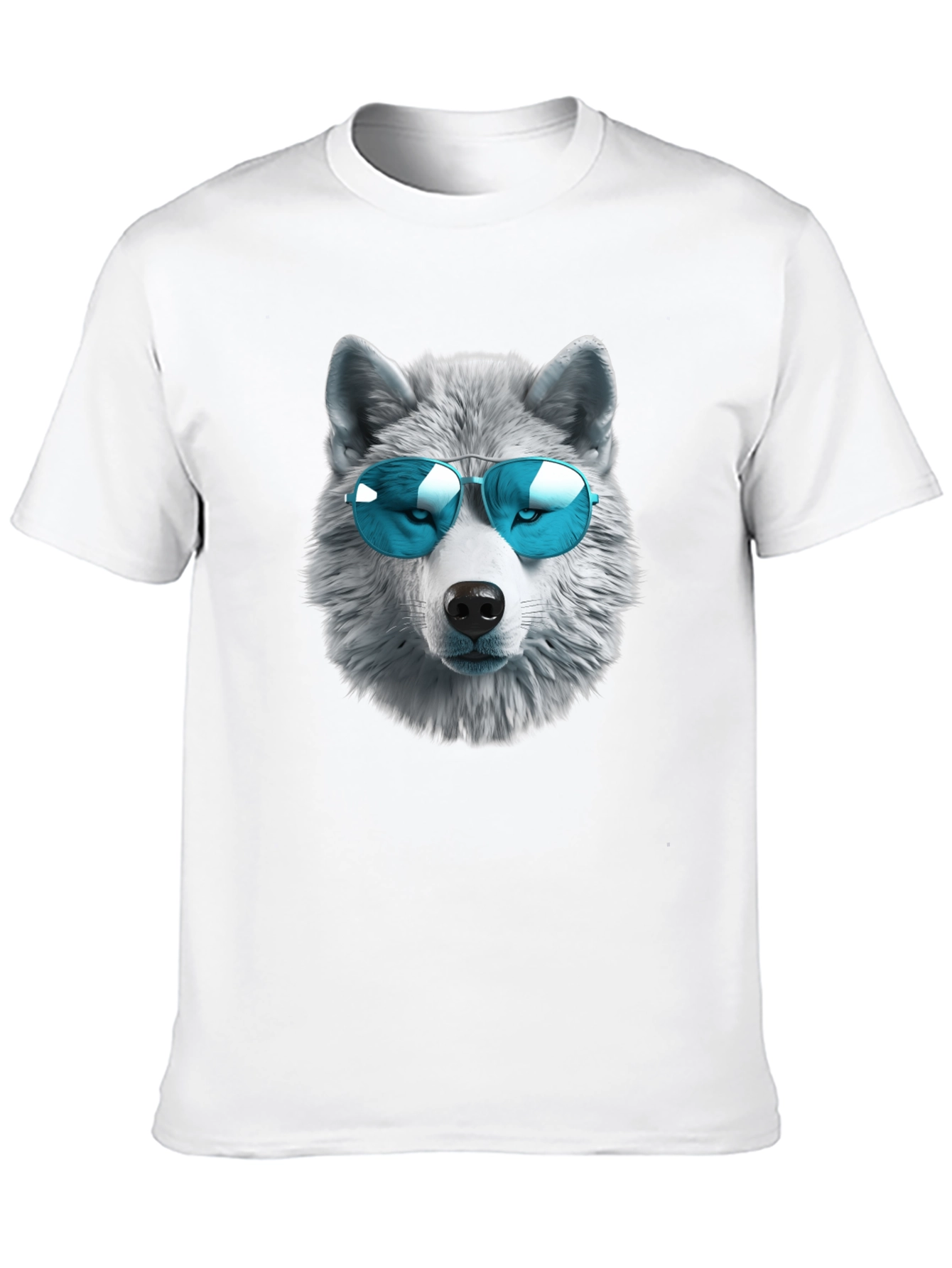 Cool Wolf Graphic T-Shirt - Black