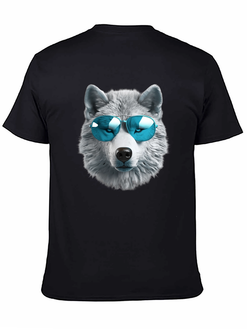Cool Wolf Graphic T-Shirt - Black