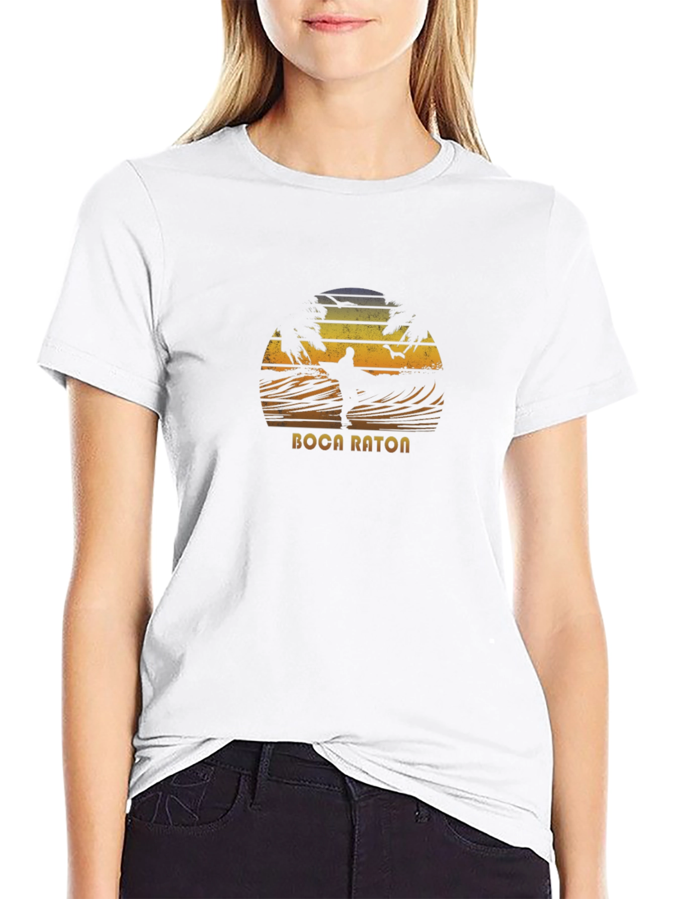 Boca Raton Surfing Graphic T-Shirt