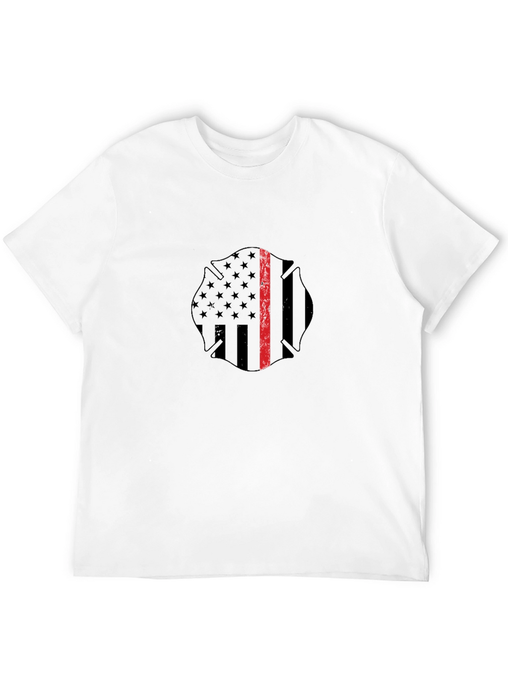 Thin Red Line Firefighter Maltase Cross T-Shirt