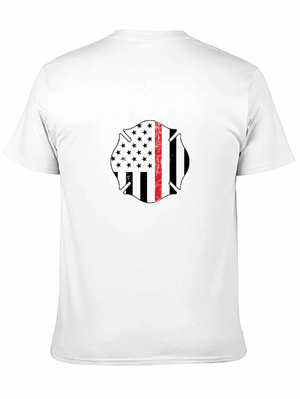 Thin Red Line Firefighter Maltase Cross T-Shirt