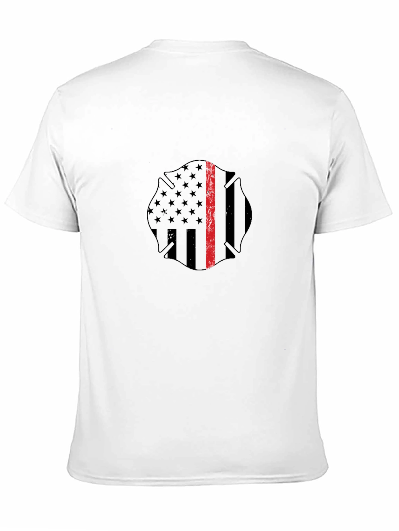 Thin Red Line Firefighter Maltase Cross T-Shirt