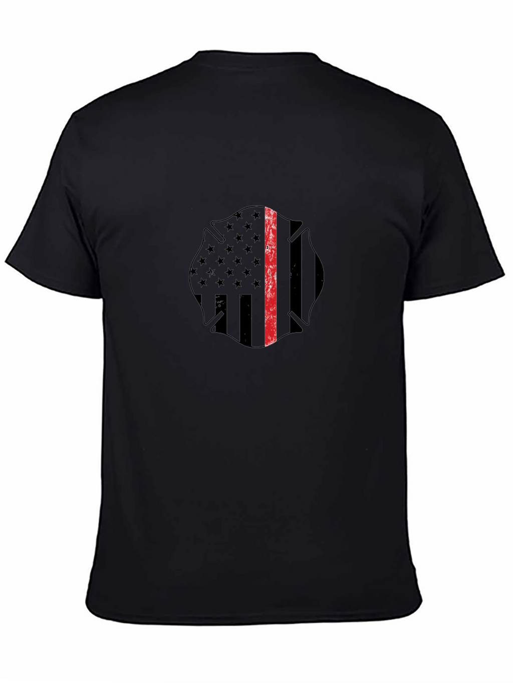 Thin Red Line Firefighter Maltase Cross T-Shirt