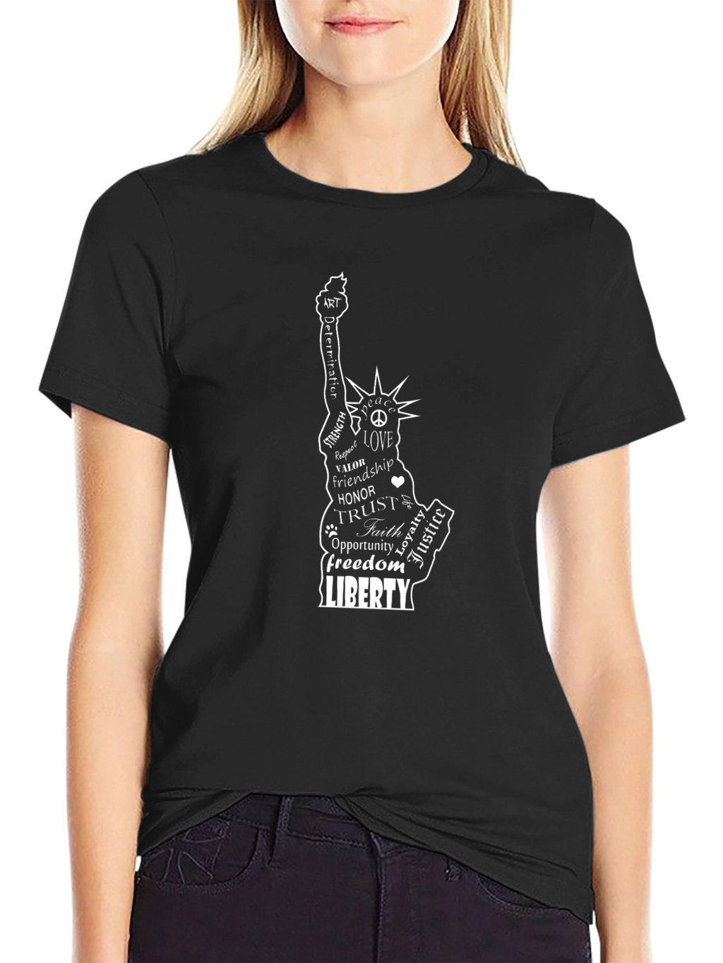 Liberty Word Art Graphic T-Shirt