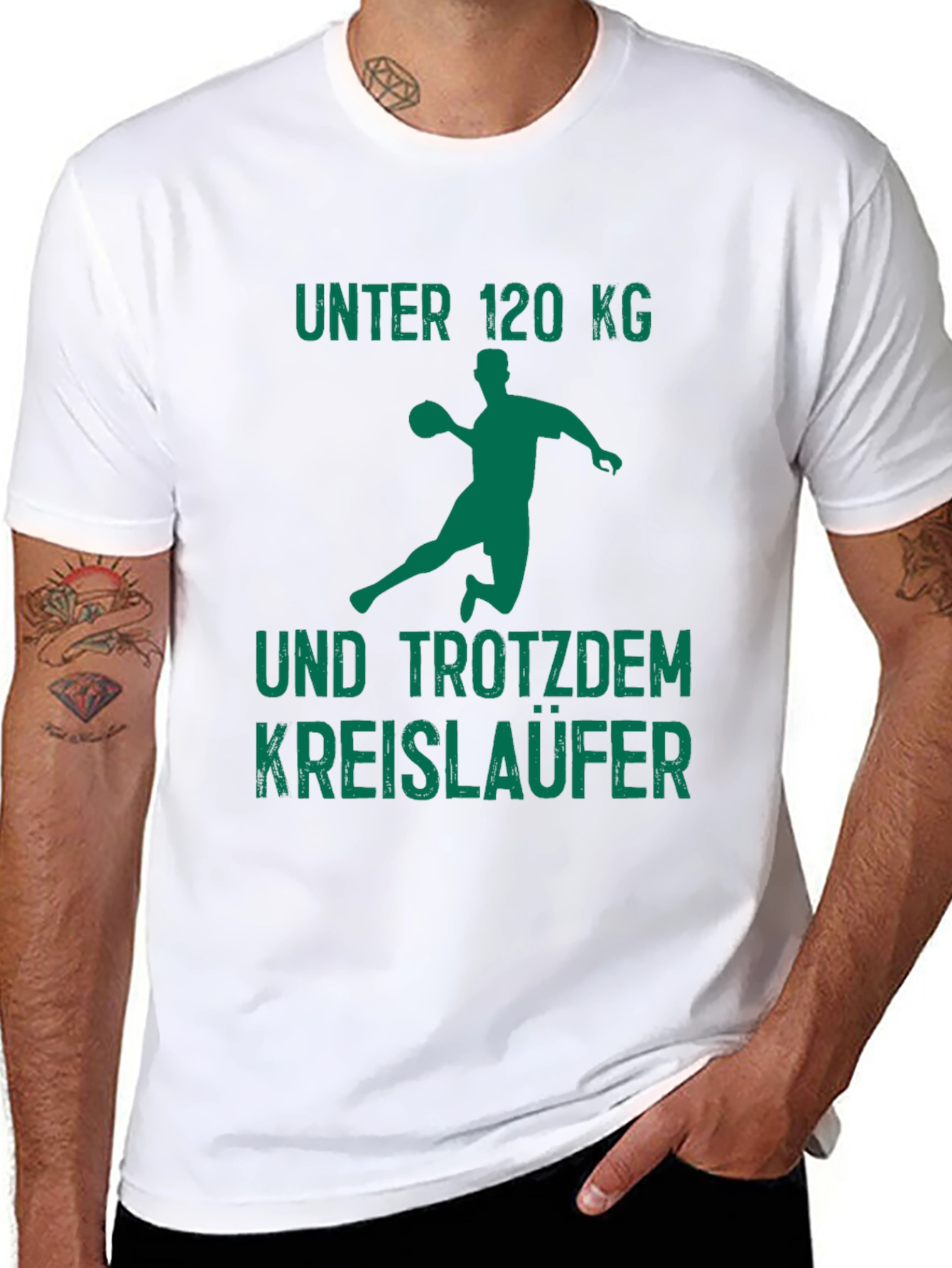Handball Player T-Shirt - Funny Under 120kg