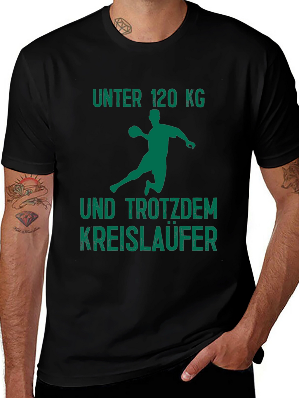 Handball Player T-Shirt - Funny Under 120kg