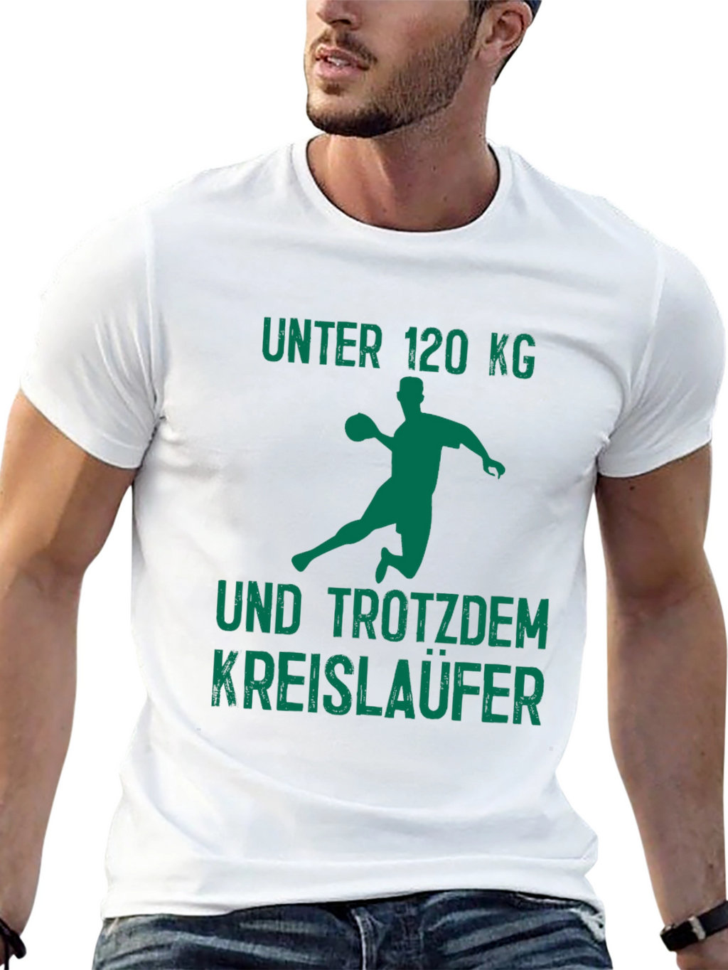 Handball Player T-Shirt - Funny Under 120kg