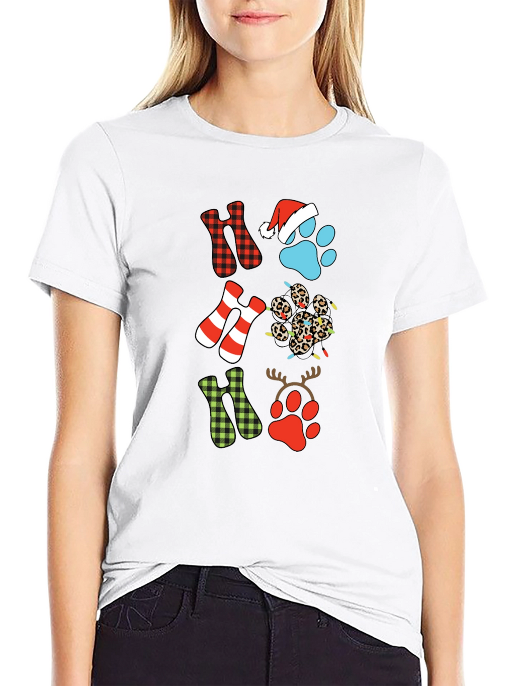 Festive Ho Ho Ho Christmas T-Shirt