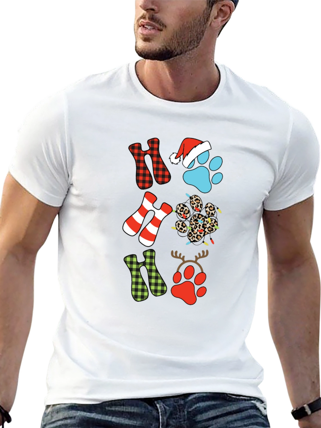 Festive Ho Ho Ho Christmas T-Shirt