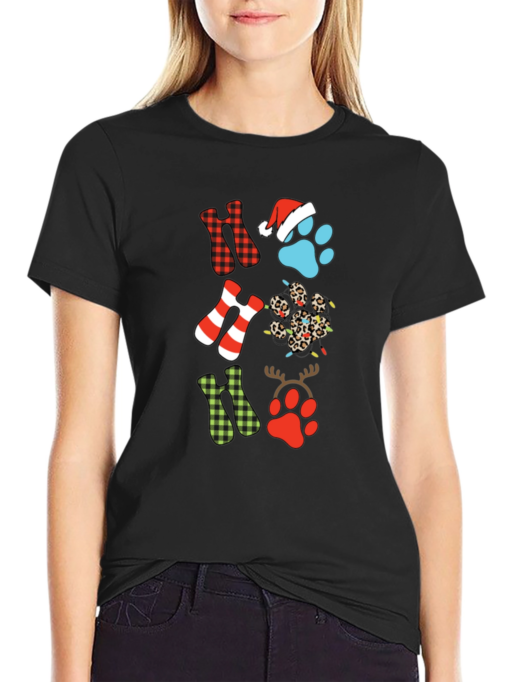 Festive Ho Ho Ho Christmas T-Shirt