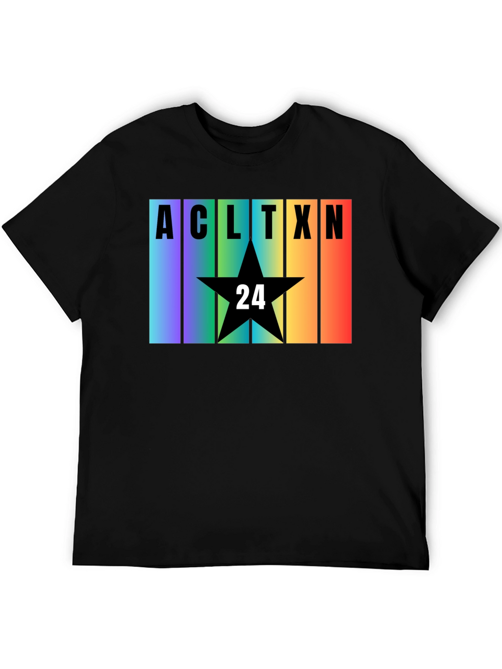 Austin TX Rainbow T-Shirt - Star 24 Design