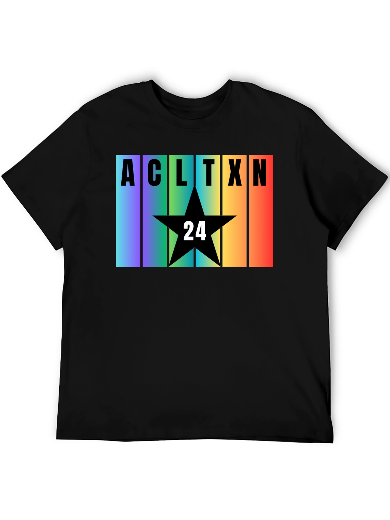 Austin TX Rainbow T-Shirt - Star 24 Design
