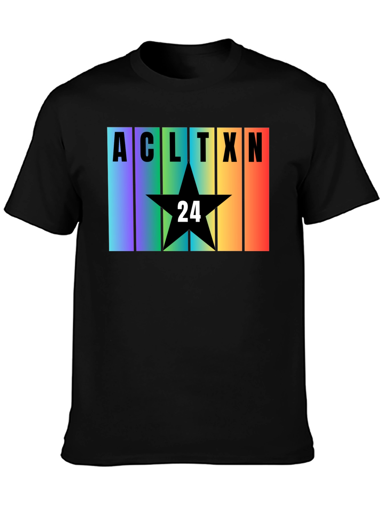 Austin TX Rainbow T-Shirt - Star 24 Design