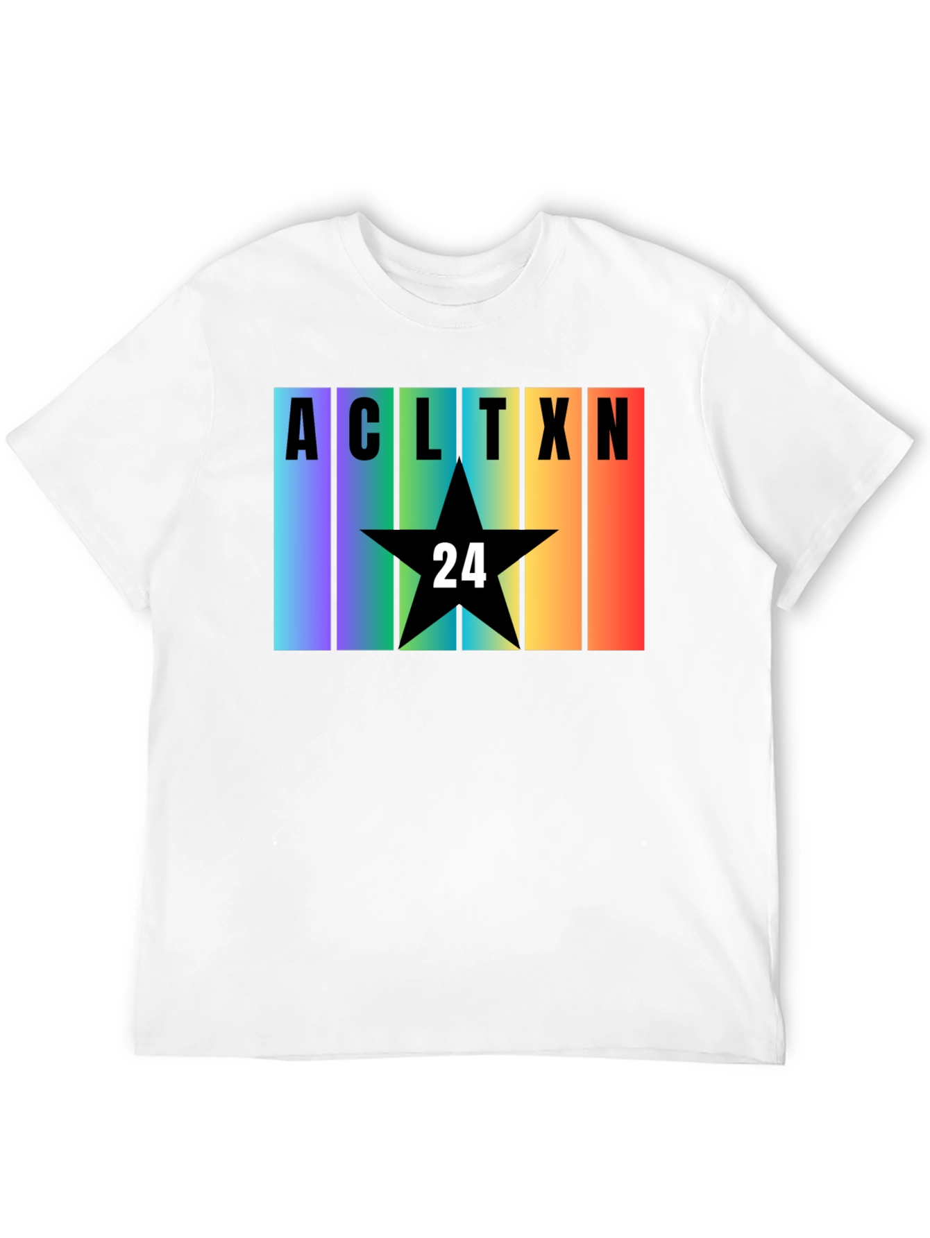 Austin TX Rainbow T-Shirt - Star 24 Design