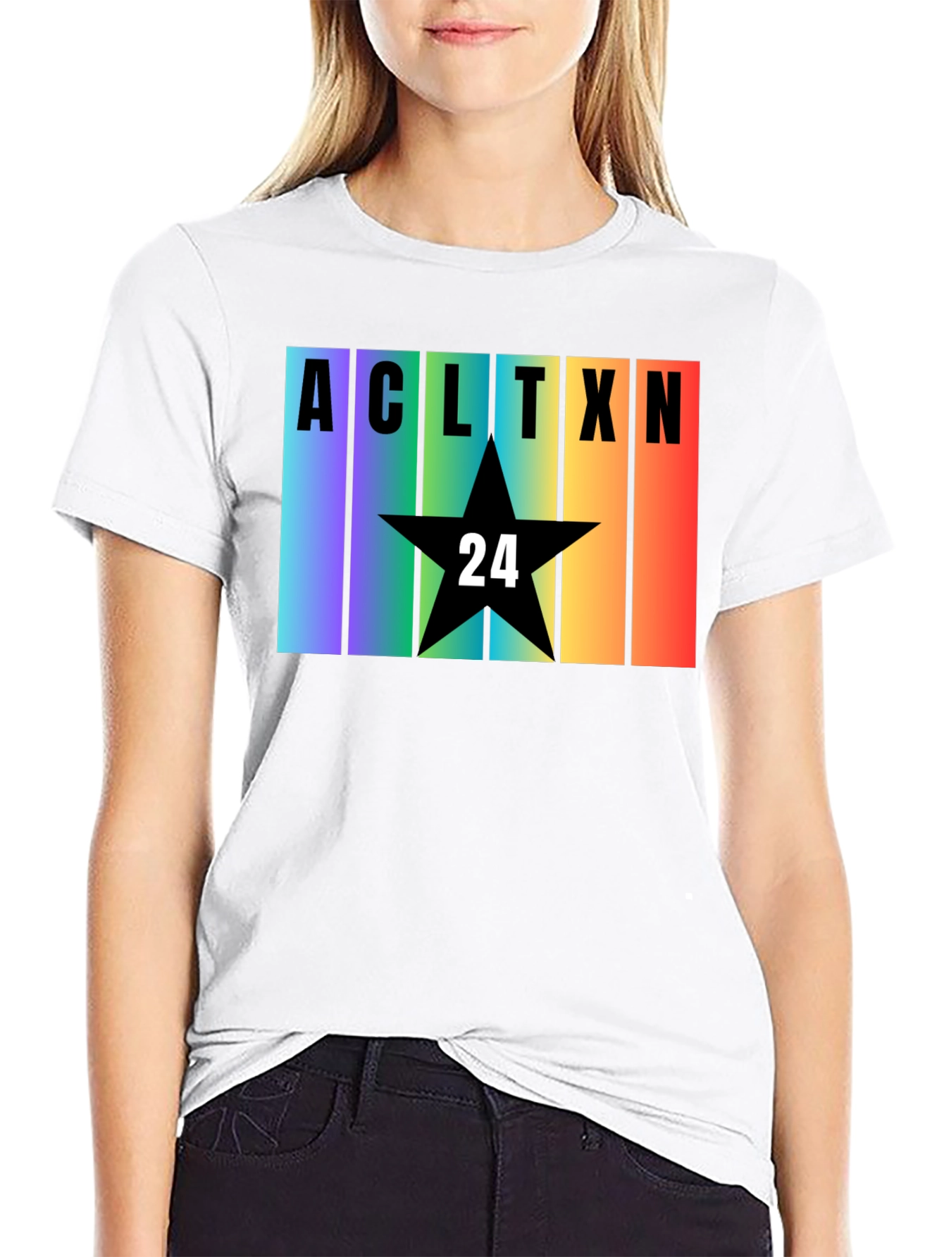 Austin TX Rainbow T-Shirt - Star 24 Design